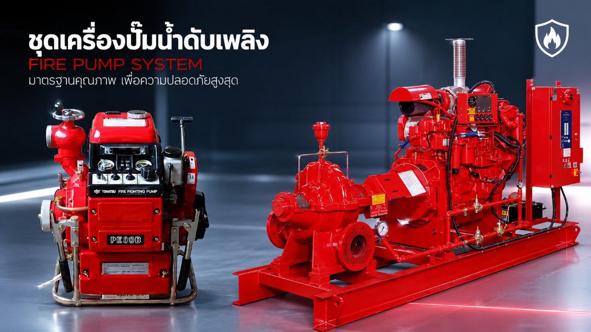 ชุดเครื่องปั๊มน้ำดับเพลิง Fire Pump