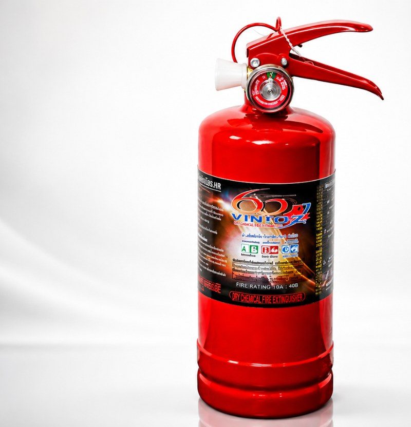 Portable dry chemical extinguisher